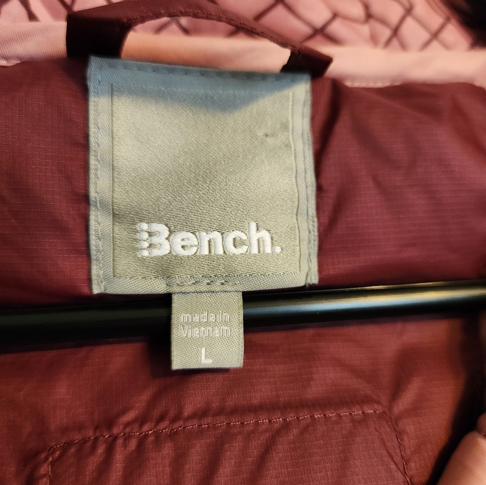 Bench Women's Steppweste Skyhigh Quilted vest maroon size L women's fitted - Picture 3 of 10